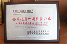全国优秀外商投资企业
